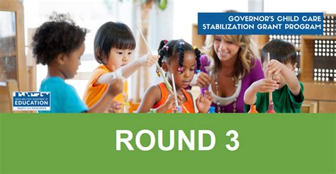 The ARP Act appropriated funding for child care through three funding streams. . Child care stabilization grant round 3